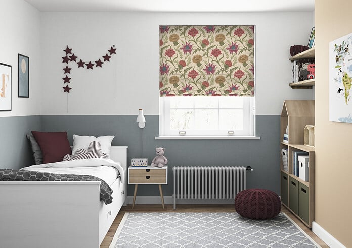 Acanthium, Garnet - Twist&Fit Roman Blind - Image 5